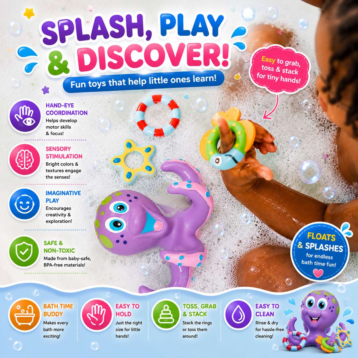 Octopus Floating Bath Toy