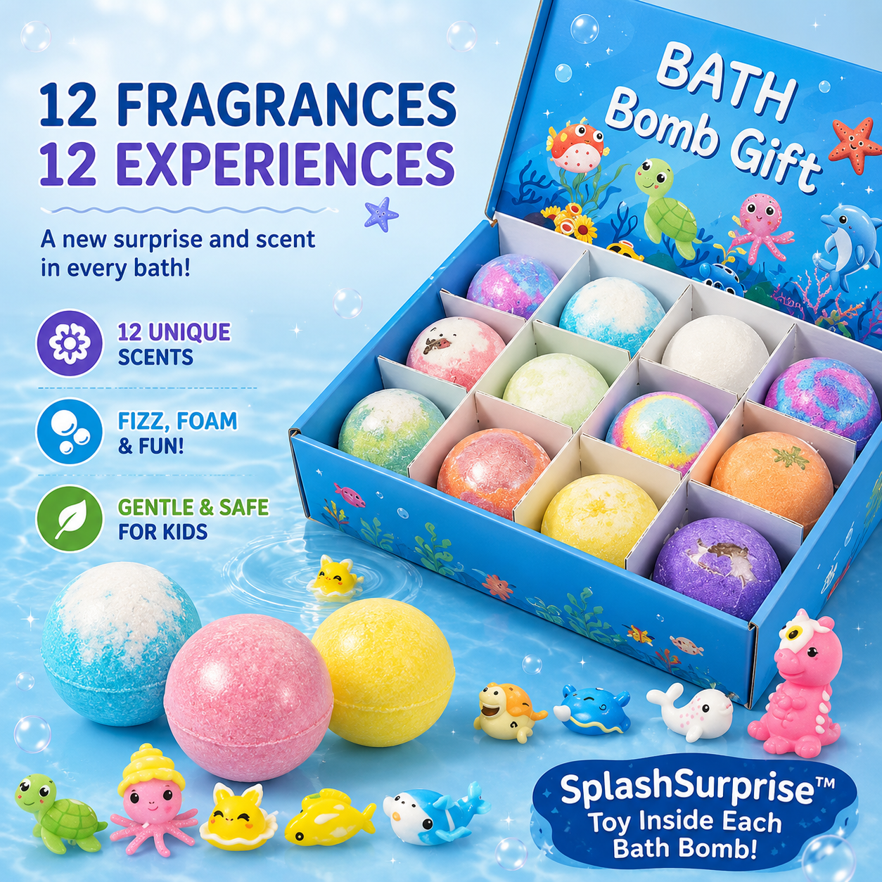 Easter Surprise Bath Bombs With Toys for Kids