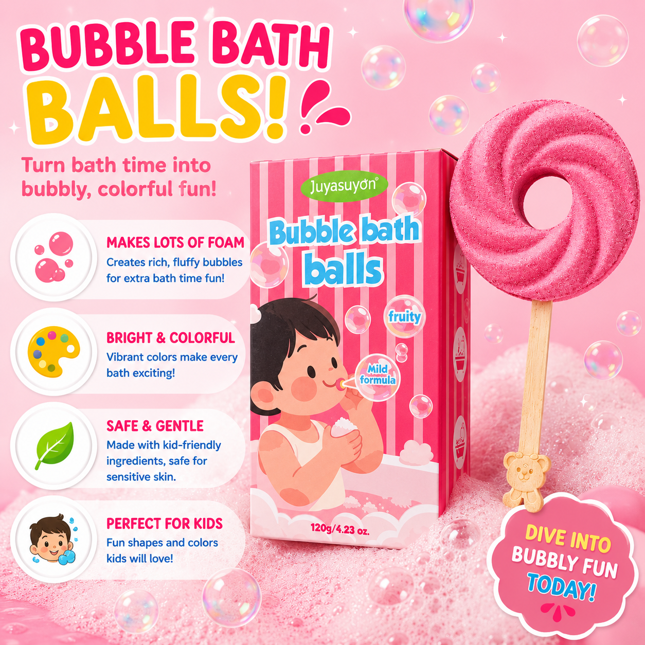 Lollipop Bath Bomb