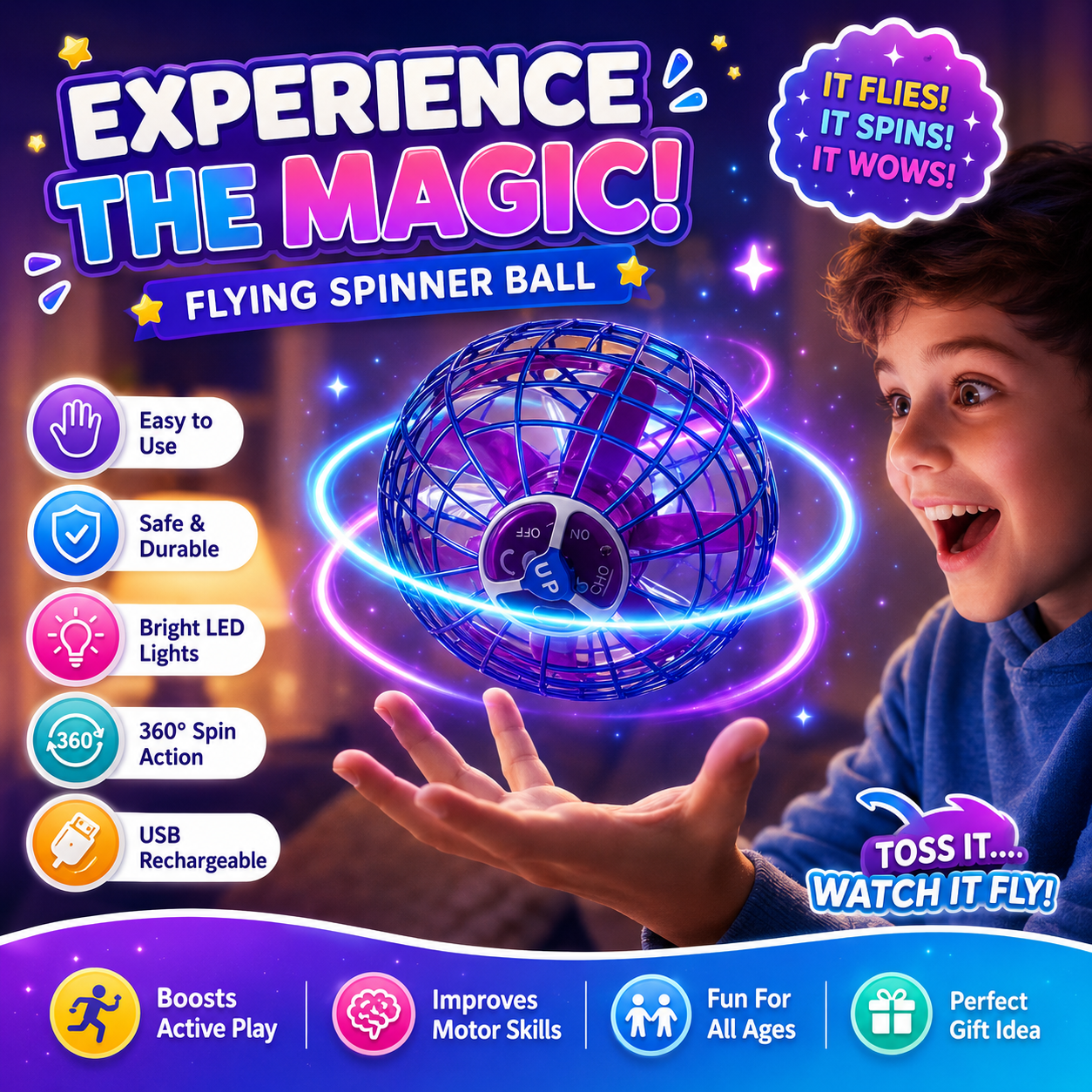 The Flying Magic Ball Set 3 Balls/Set