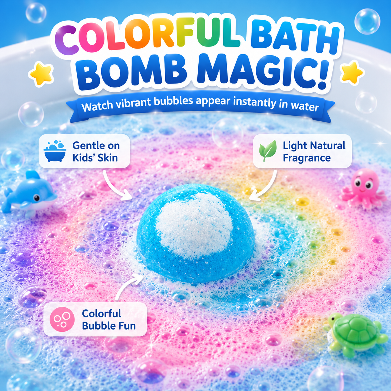 Easter Surprise Bath Bombs With Toys for Kids