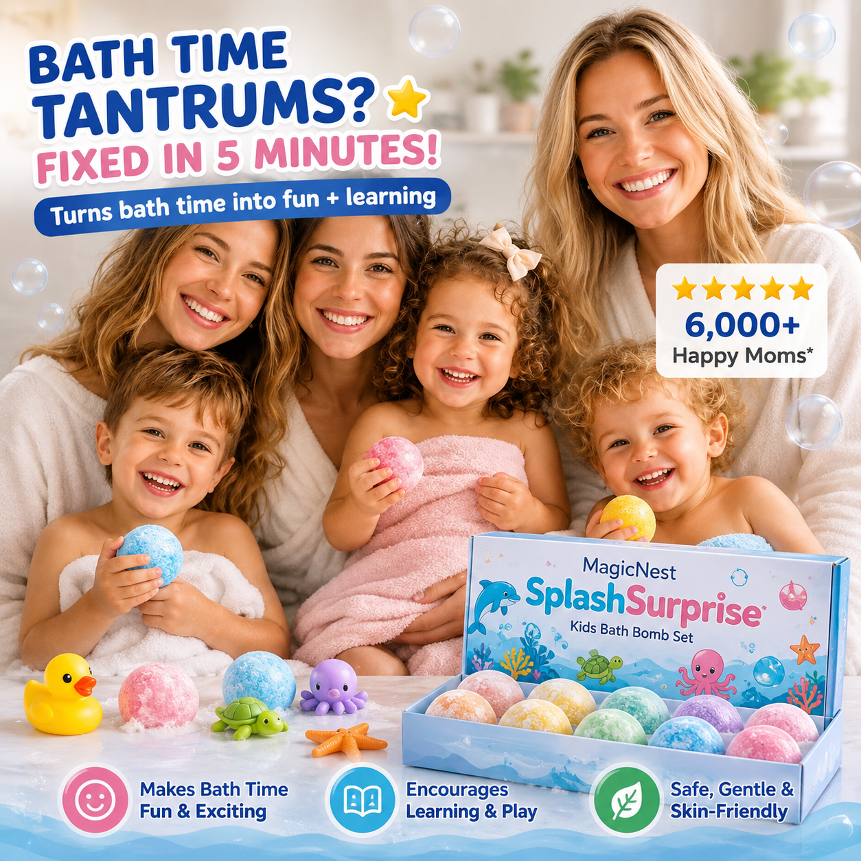 Easter Surprise Bath Bombs With Toys for Kids