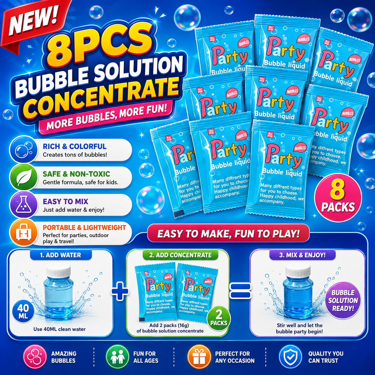 The Moving UFO Bubble Machine Set