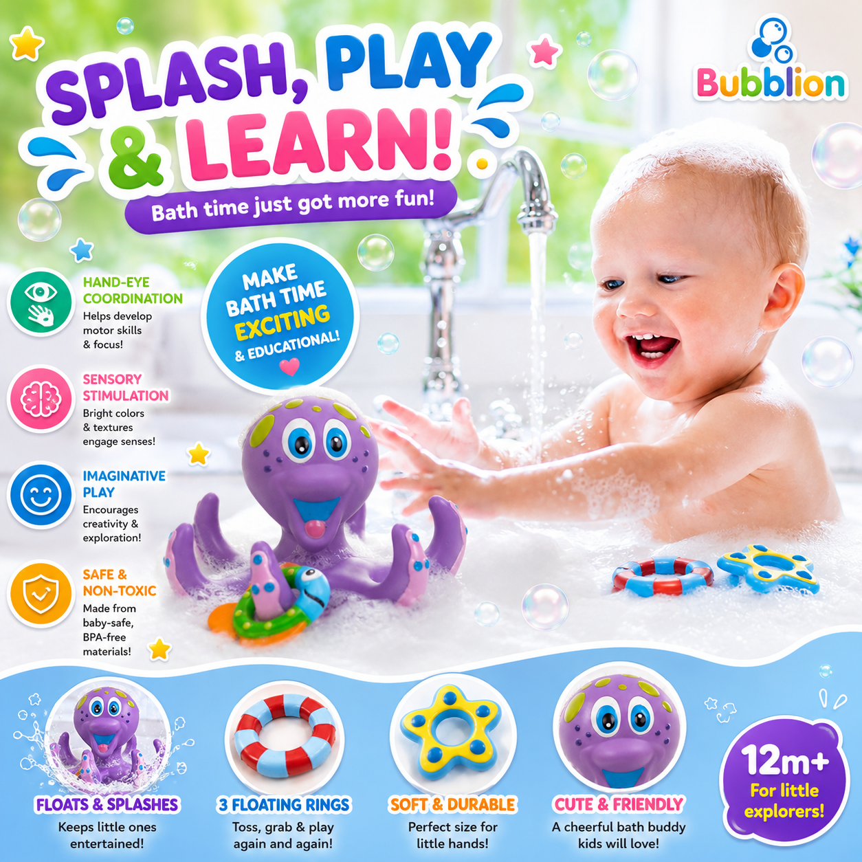 Octopus Floating Bath Toy